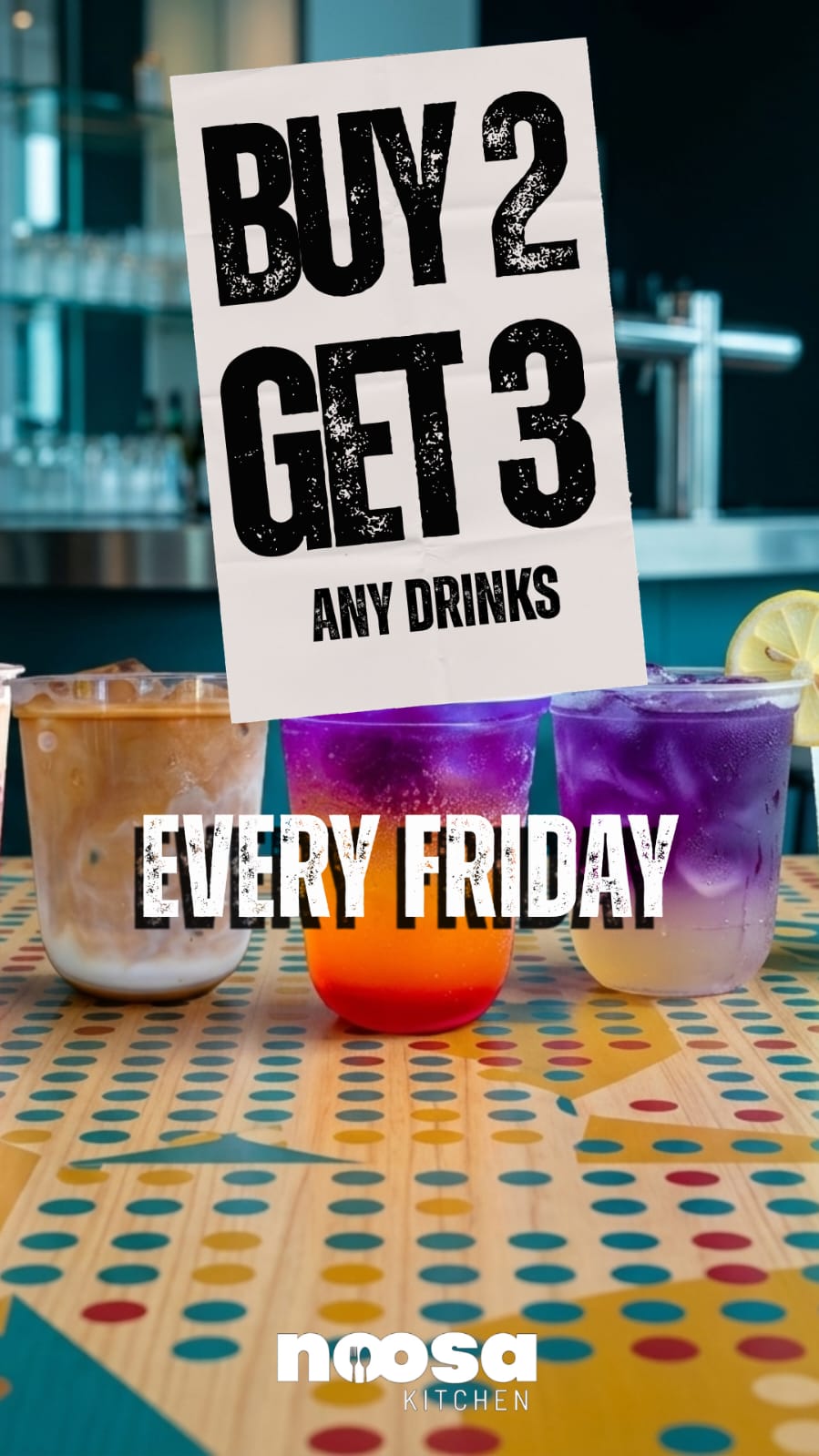 Buy 2 Get 3 Drinks